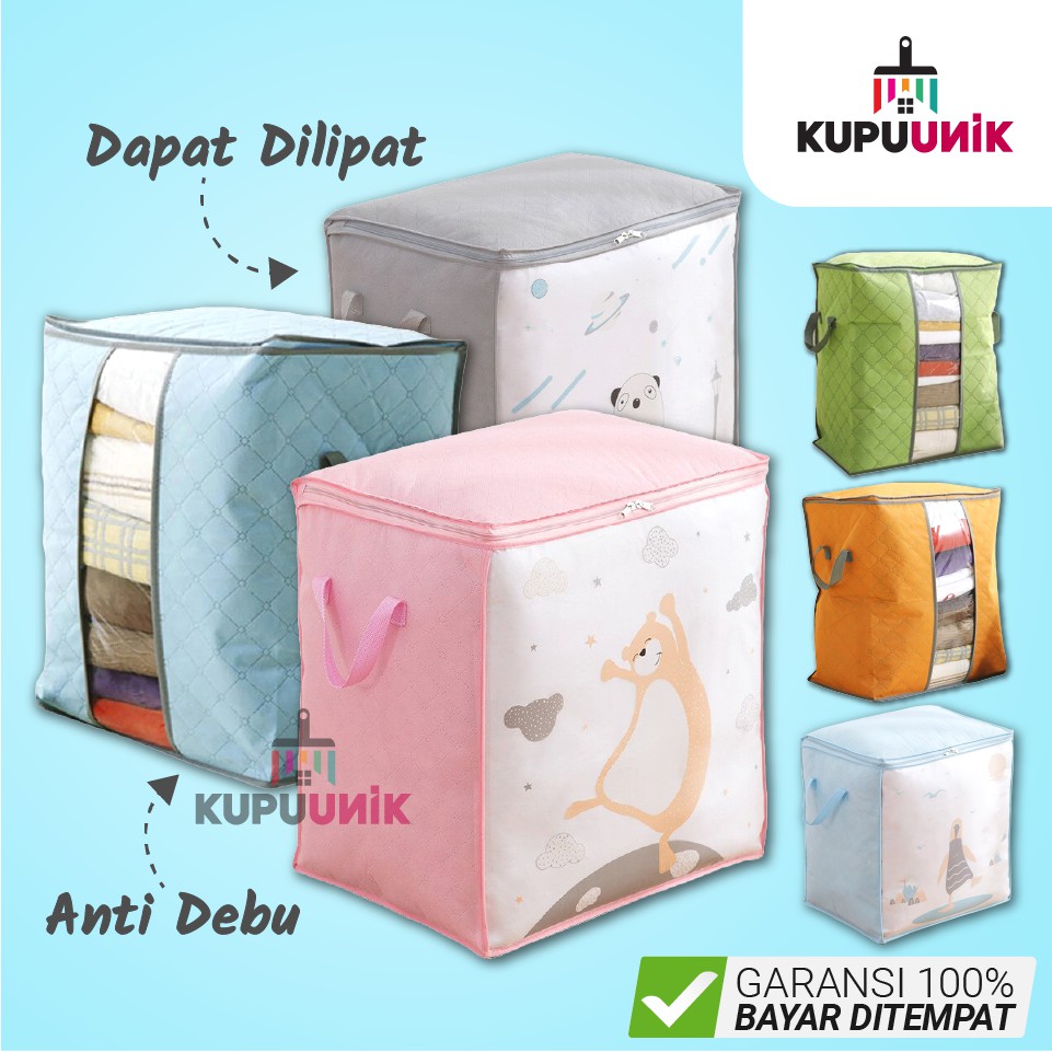 Jual Storage Organizer Bag Bedcover Tempat Penyimpanan Baju Selimut