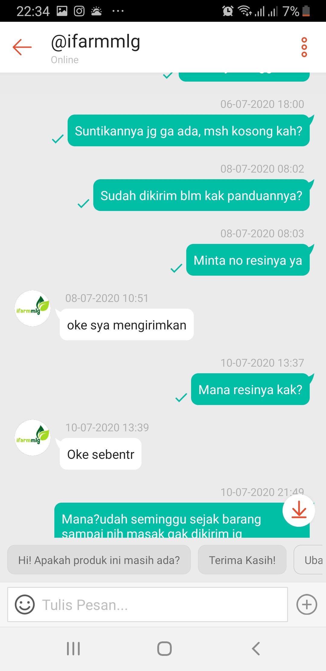 Polybag 20 X 20cm, Isi 20 Lembar