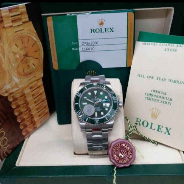 JAM TANGAN PRIA ROLEX SUBMARINER SWIS ETA ORIGINAL