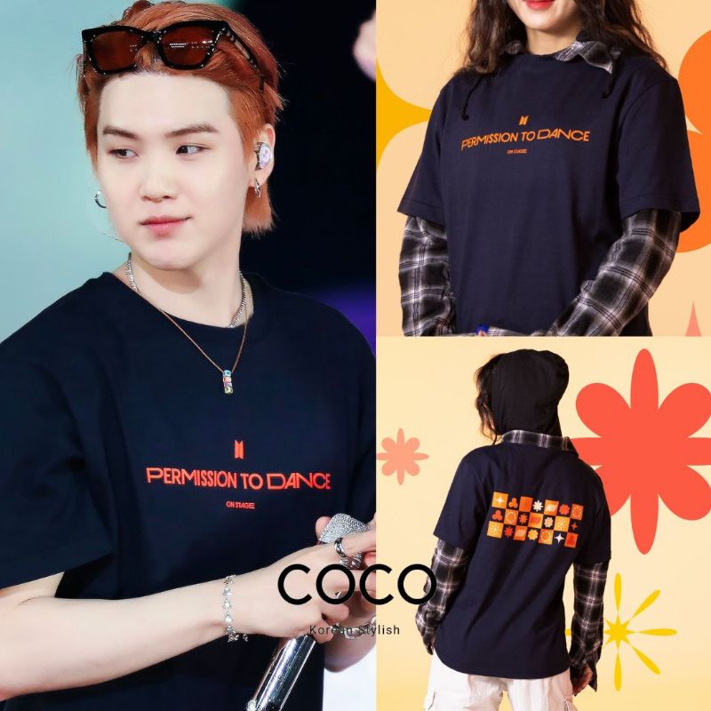 kaos permission to dance BTS LA jungkook suga taehyung jimin konser