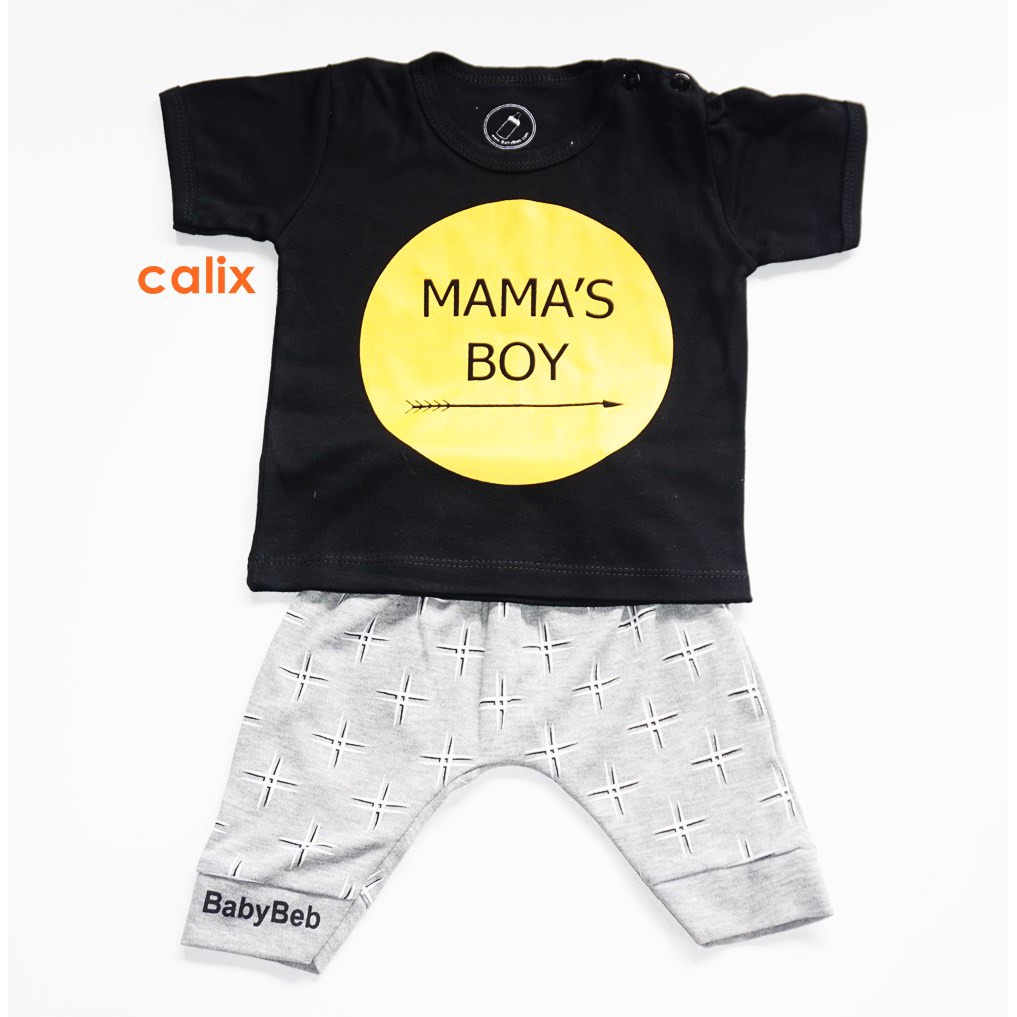 Setelan Baby MamaBoy 1-2thn Baju Anak Murah Baju Tidur Anak All size