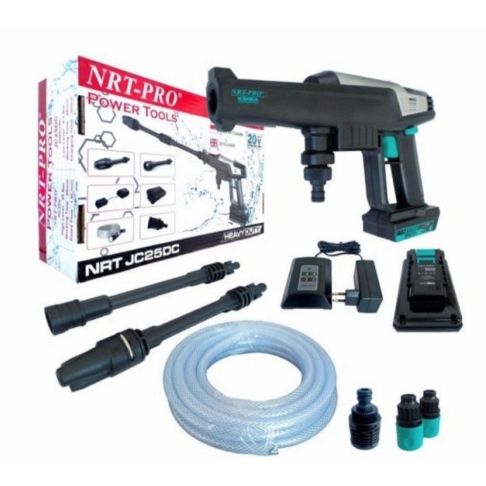 Jet Cleaner Cordless Baterai 20Volt Mesin Cuci Motor Mobil AC