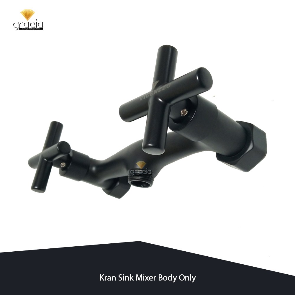 Body Only Kran Sink Mixer Panas Dingin Kuningan SERIE BLACK / Kran shower / Kran Bathub / Kran wastafel