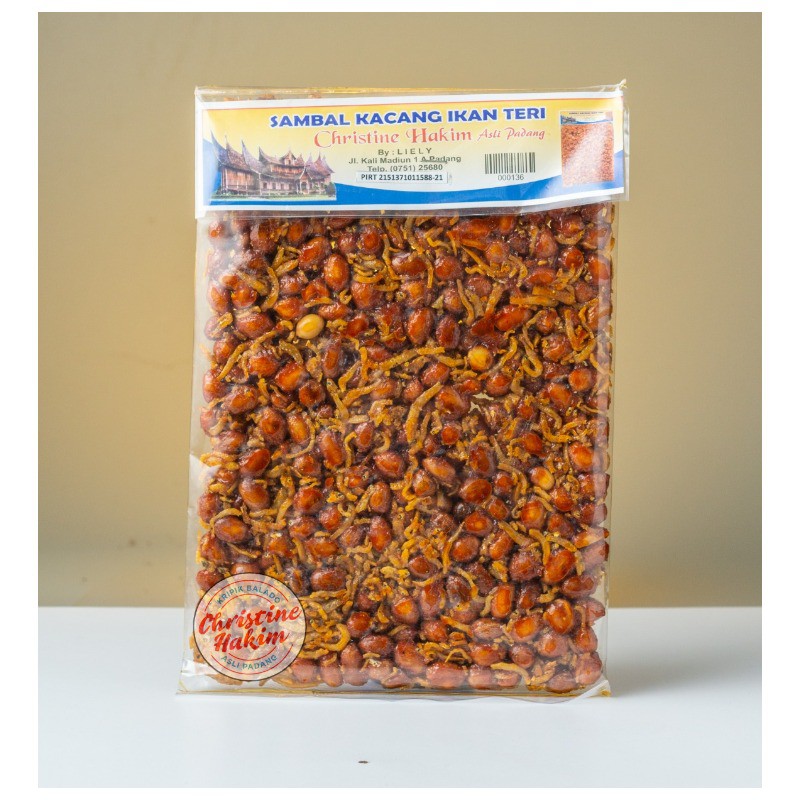 

Kacang Balado Teri / Sambal Kacang Ikan Teri Lie Ly "Binaan Christine Hakim