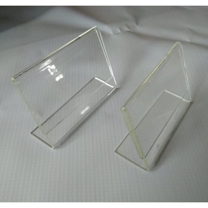 

Terlaris Food tag / gantungan harga akrilik / menu akrilik 1 sisi - 7cmx4cmx2mm