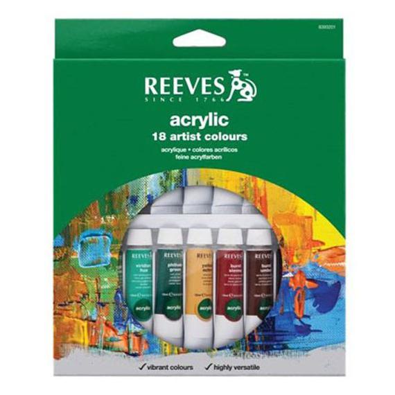 

Best Seller] Reeves 18 Acrylic Color Set