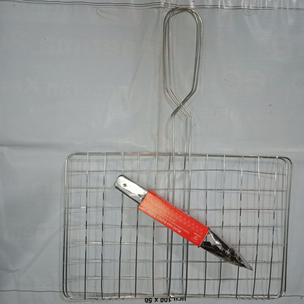 Bakaran Ikan / Panggangan Ikan / Panggangan Ayam Jepitan Stainless free jepitan