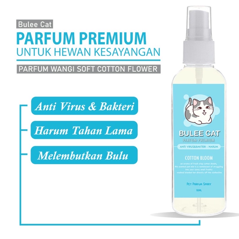 Parfum Kucing Anti Virus dan Bakteri Wangi Tahan Lama Bisa Untuk Pet Bed / Litterbox