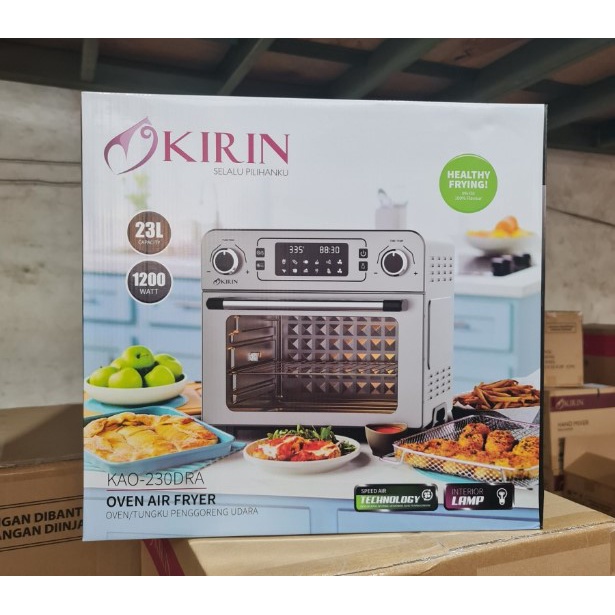 Kirin Air Fryer Oven 23 Liter Rotisserie KBO-230DRA 230DRA Stainless