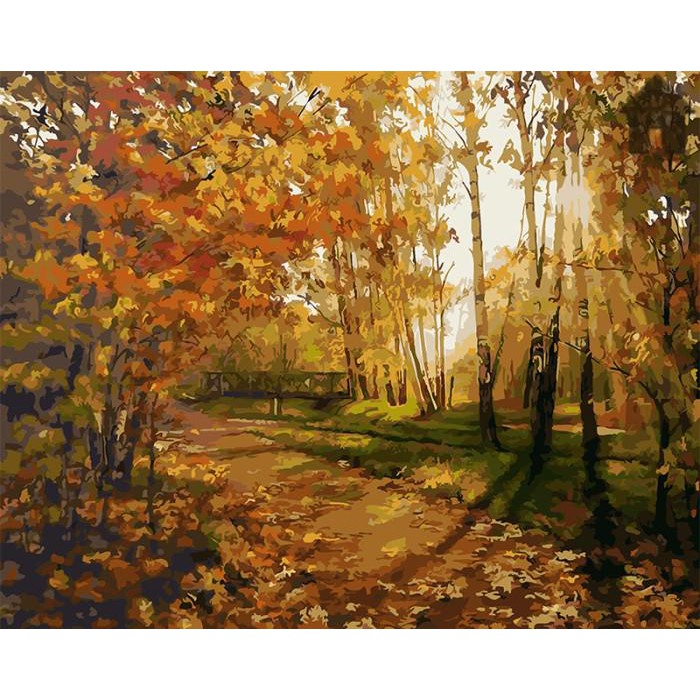 

Art / Diy - Set Melukis / Painting By Number Kit - Nature 40X50Cm. Part-3 - Woods 6271