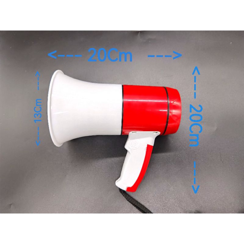 Hand Megaphone Portable dengan Batterai, Pengeras Suara Portable Genggam Tangan, 15watt jangkauan 500meter