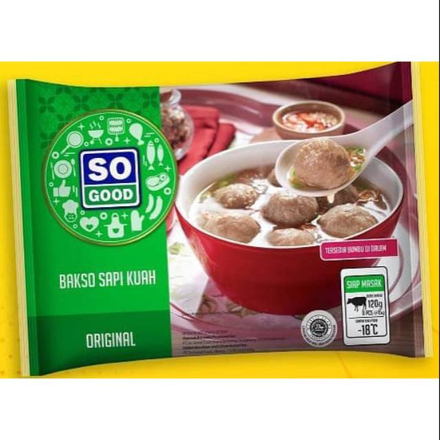 

So Good Bakso Sapi Kuah 8s 180gram