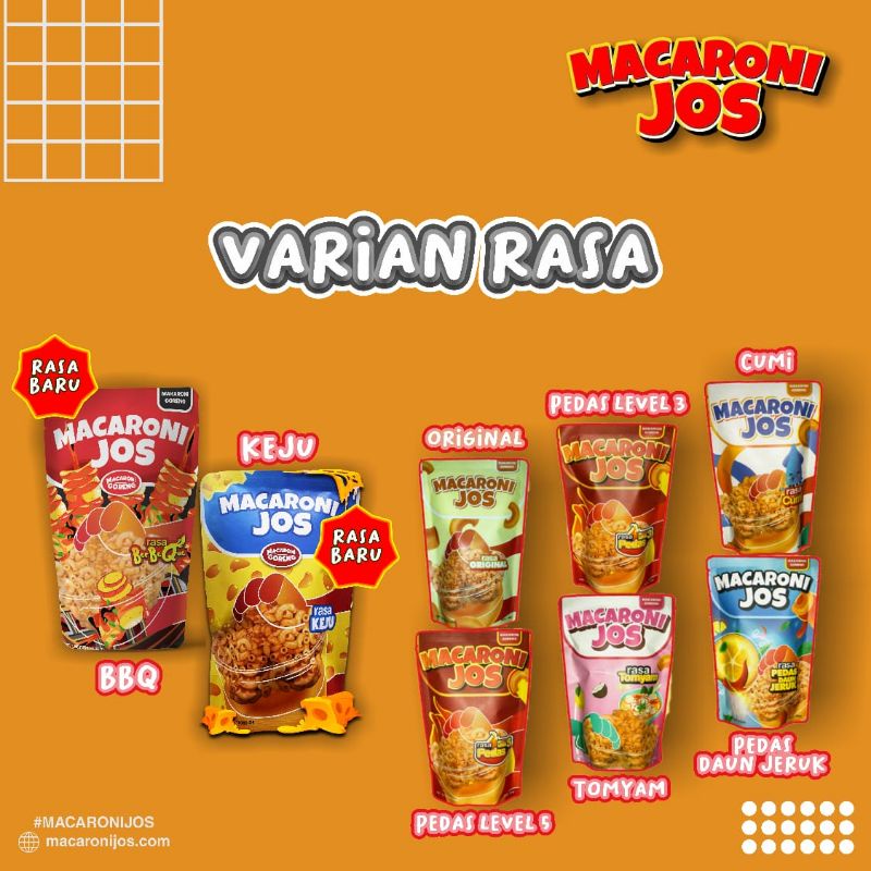 Macaroni Jos Varian Lengkap