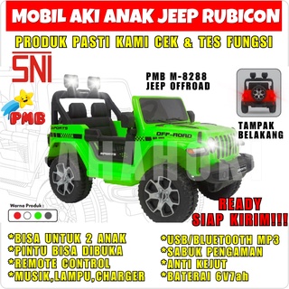 Jual MOBIL AKI ANAK JEEP RUBICON OFFROAD BESAR PMB M-8288 SNI RESMI