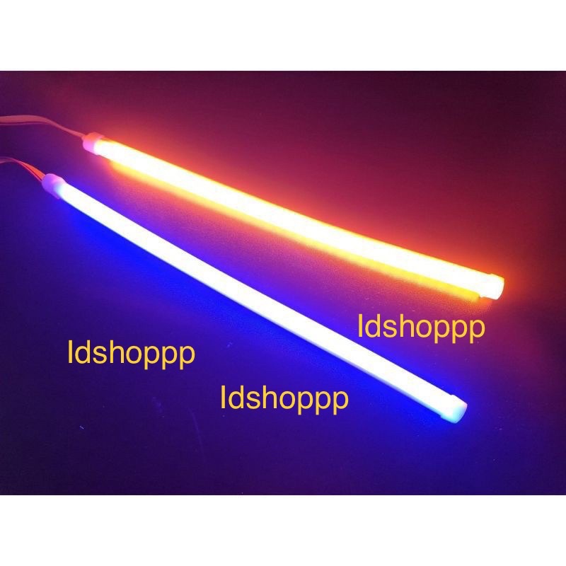 LAMPU ALIS NEON FLEXYBLE 2 WARNA 2 MODE SEN RUNNING KUNING SENJA DIAM UKURAN 30CM WATERPROOF GRADE A GRADE B