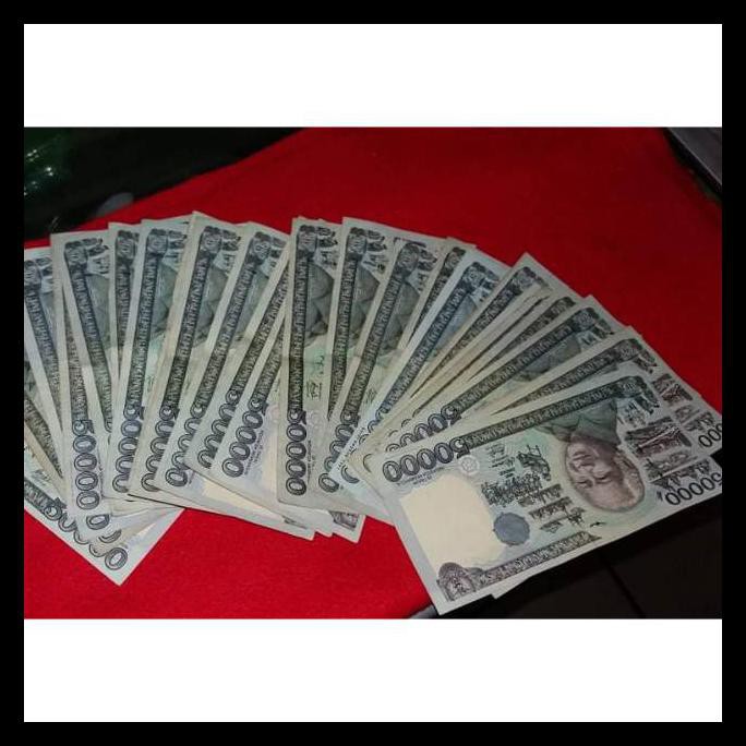 {BISA COD} Uang kuno Rp 50000 soeharto mesem tahun 1995 BIG SALE Kode 589