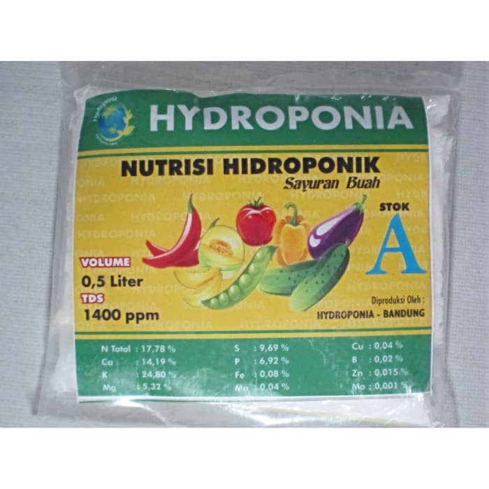 Nutrisi Hidroponik Hydroponia AB Mix - Tanaman Buah