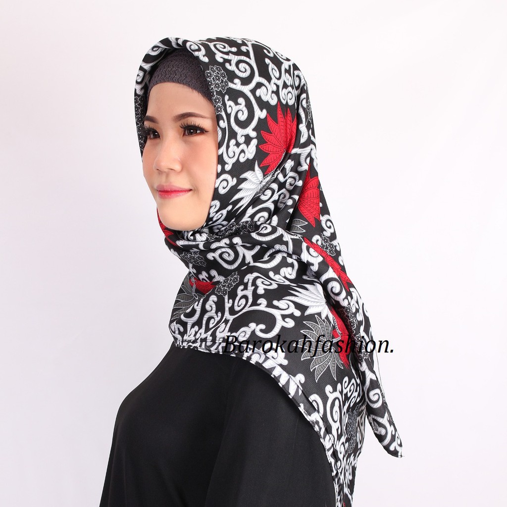 HIJAB KERUDUNG JILBAB MOTIF SEGI EMPAT