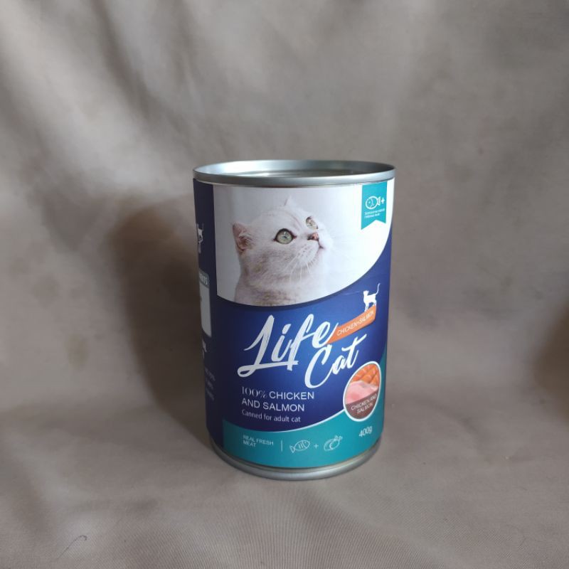 Life cat kaleng 400gr - Chicken &amp; Salmon