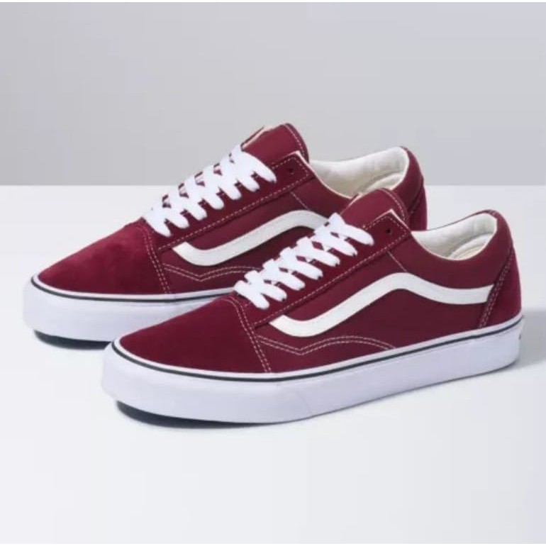 Sepatu Vans Sneakers Oldskool Maroon