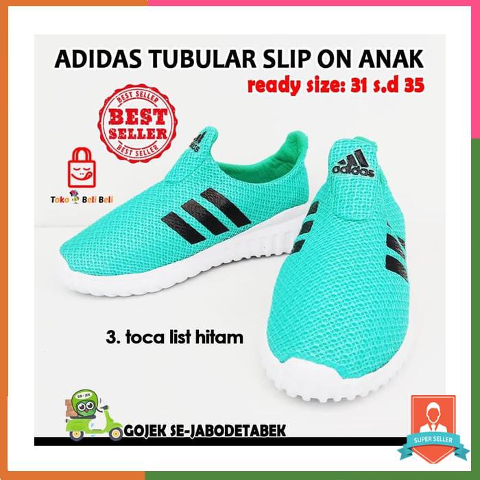 ADIDAS TUBULAR SLIP ON ANAK . SEPATU ADIDAS ANAK. ADIDAS