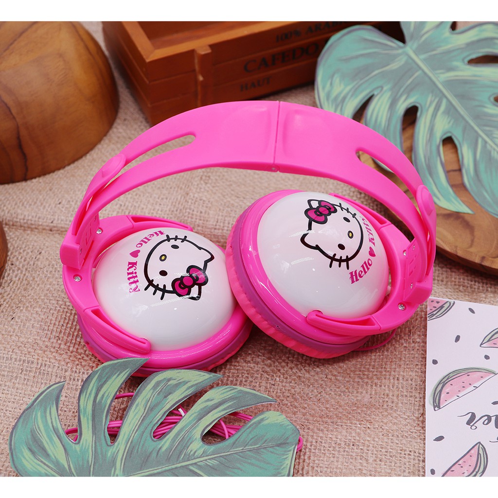 Headphone Bando Karakter HelloKitty Headset Anak Handsfree Murah Headset Unik Headset Bando EarphoneKarakter Headset Anak Handsfree Murah Headset Unik Headset Bando Earphone