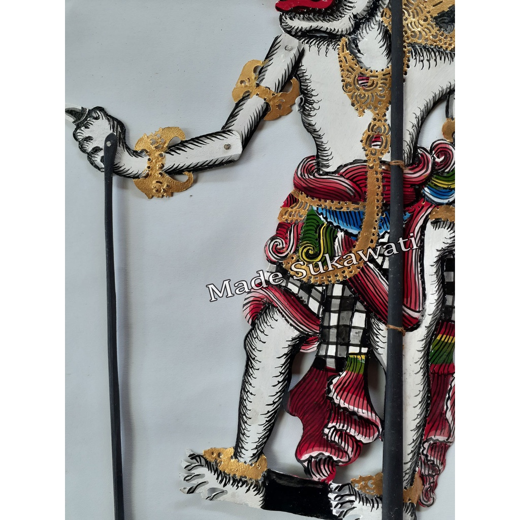 Kerajinan wayang kulit Hanoman ukir bali Hiasan dekorasi Handmade