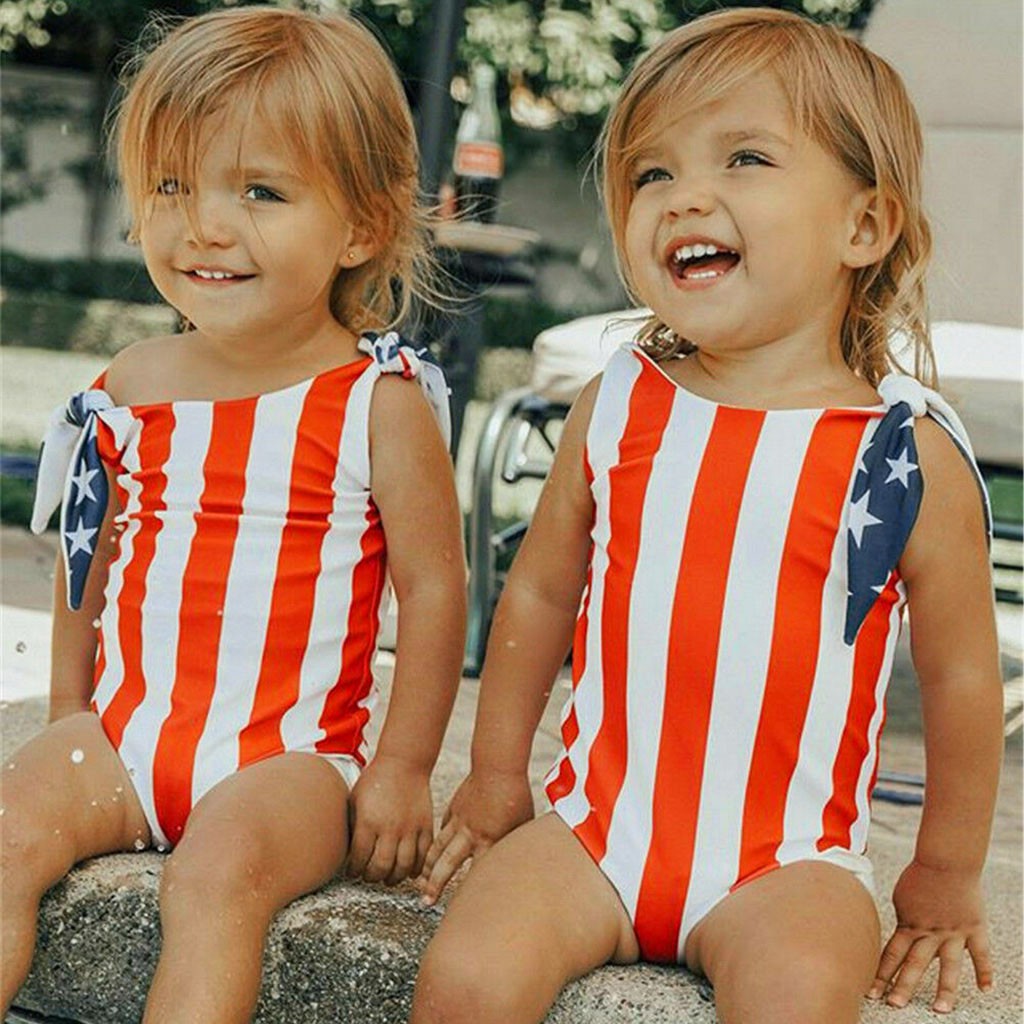 girls 4th of july swimsuit