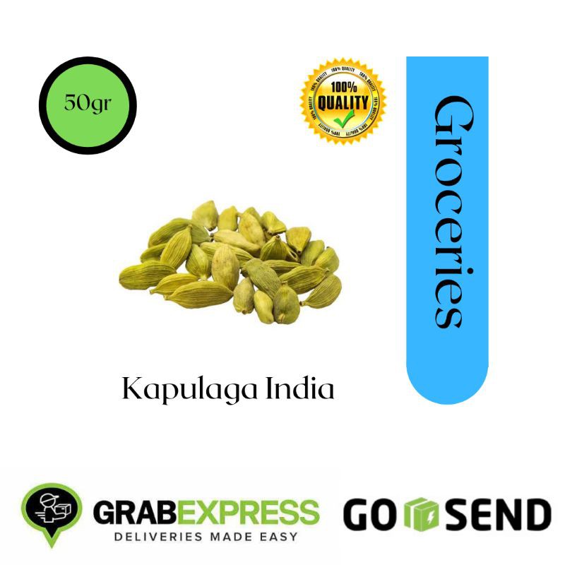 

Kapulaga India - Kapulaga Hijau - Kapulaga Arab - Rempah Masakan - Bumbu Masakan