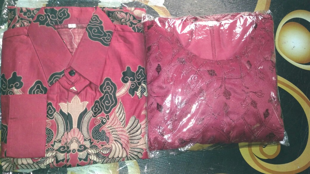 Kebaya Lamaran Tunangan Baju Kondangan Couple Sarimbit Brokat Tille Katun Halus Sephia Series Couple