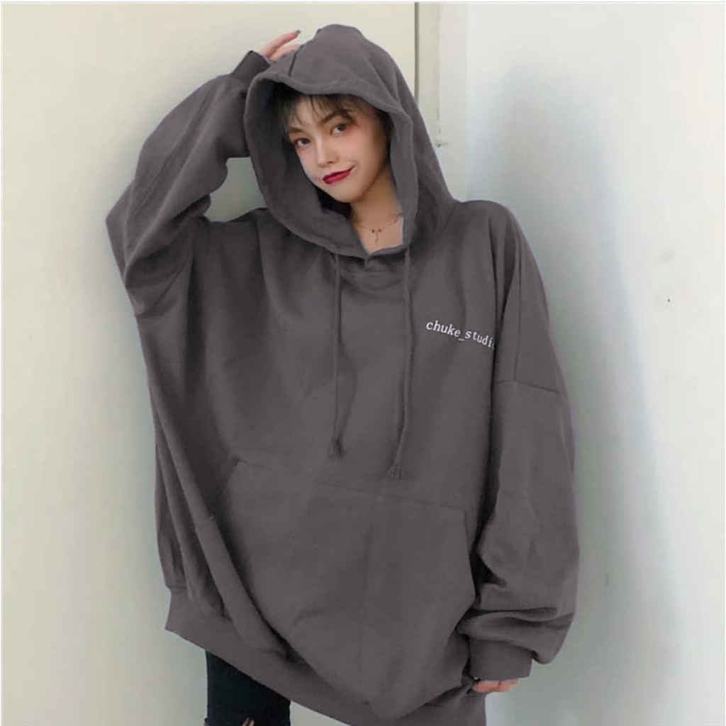 SWEATER WANITA / XXL HOODIE SWEATER CHUKE_STUDIO OVERSIZE