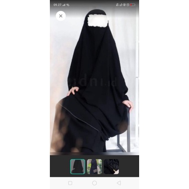 preloved gamis zidni french khimar