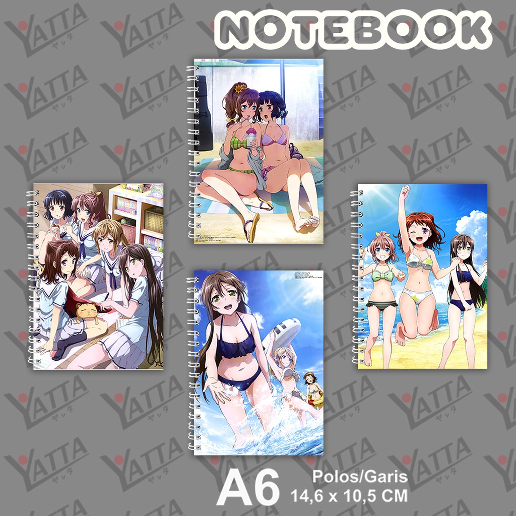 

Notebook Anime Ukuran A6 10,5 cm x 14,8 cm Bang Dream