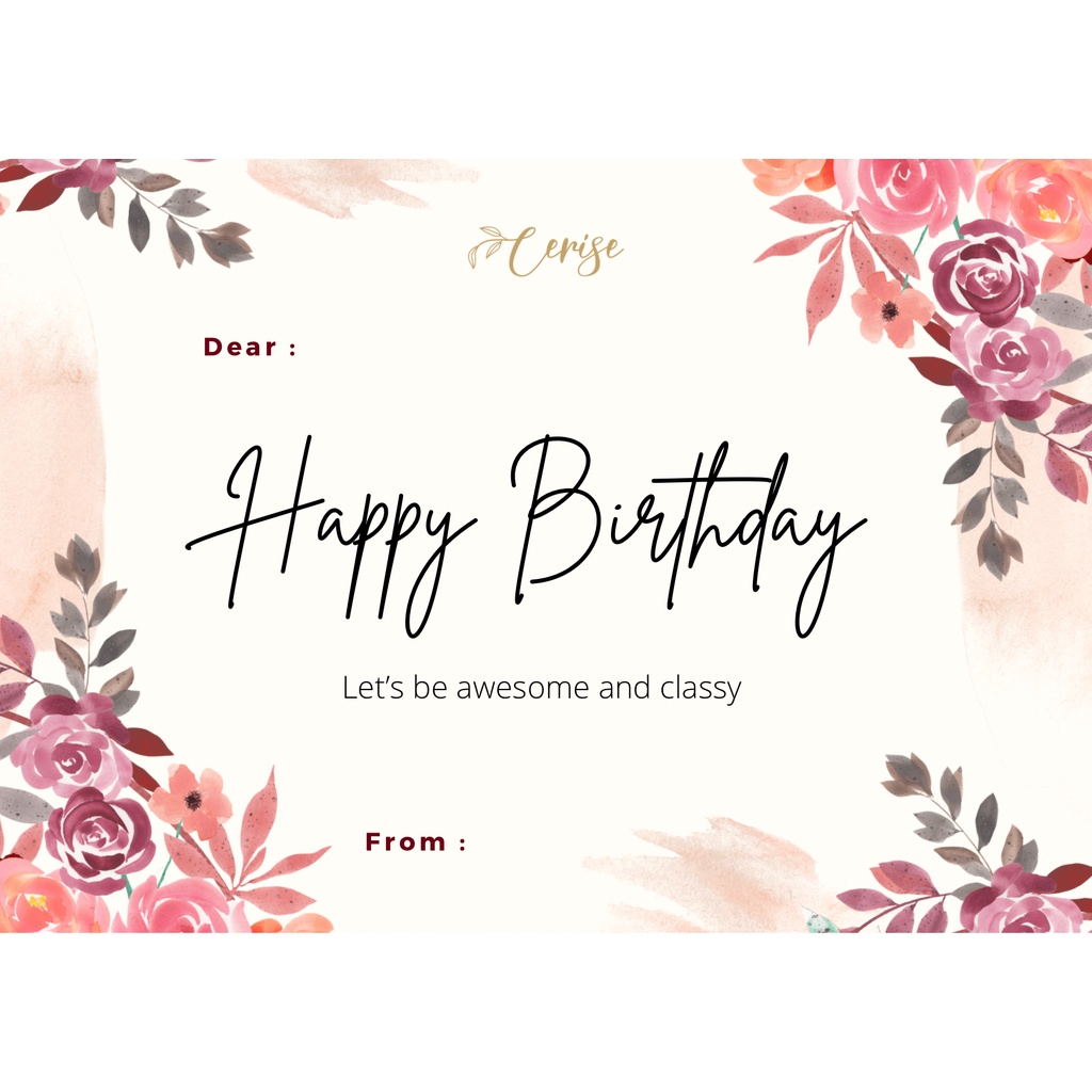 Birthday card | Tambahan kartu ucapan happy birthday selamat ulang tahun