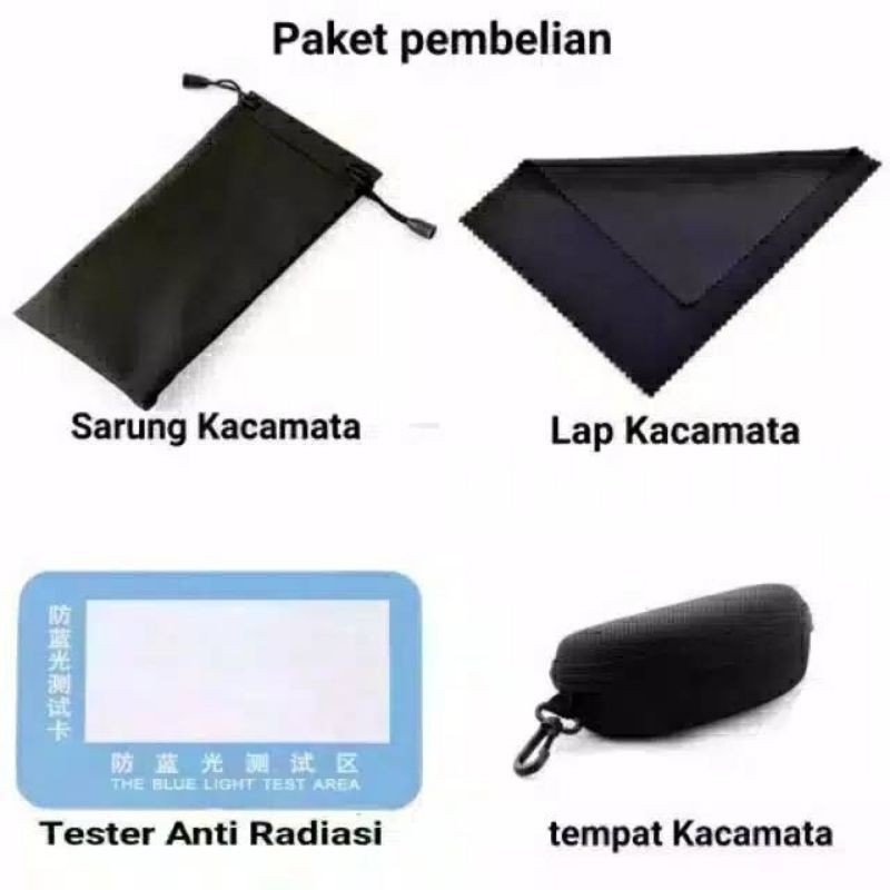 Kacamata Photocromic Antiradiasi Blue Ray Komputer Unisex