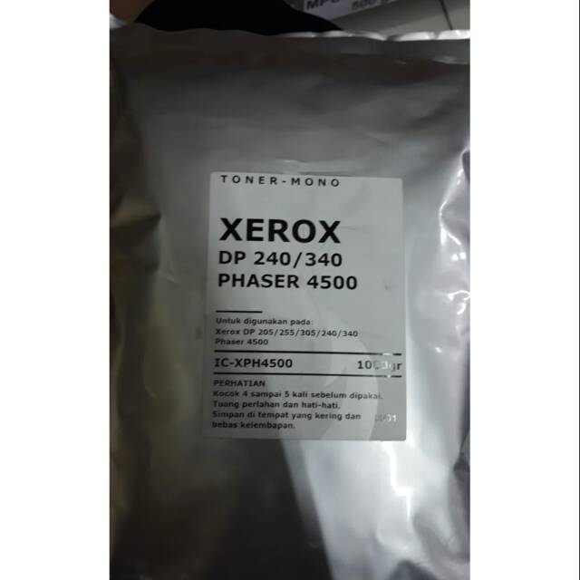 SERBUK TONER REFILL FUJI XEROX DP205 -  255 - 305 - 240 - 340 - 2065 - 3105 - PHASER 4500