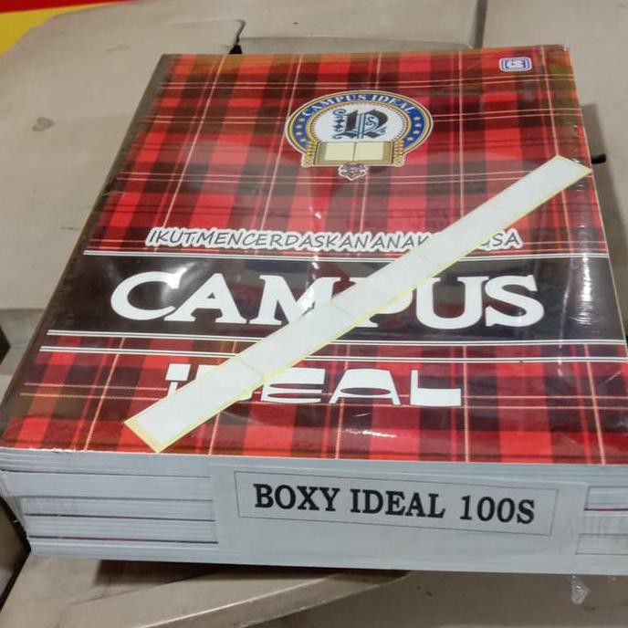 

BUKU TULIS CAMPUS IDEAL 100 LEMBAR /PACK