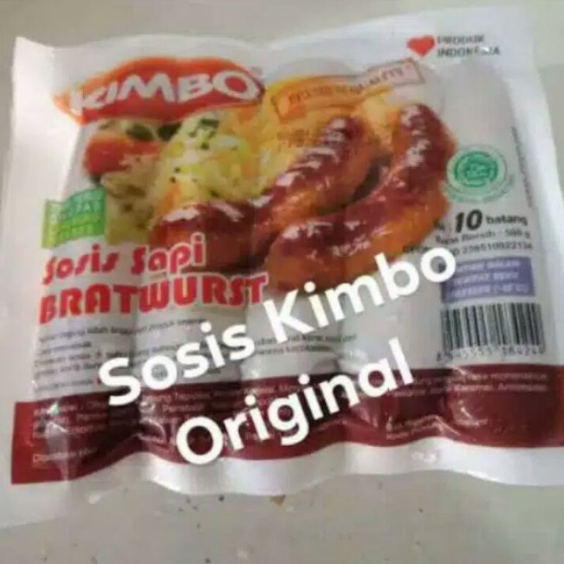 

Sosis Sapi Mini Kimbo Bratwurst Original Isi 10 Pcs