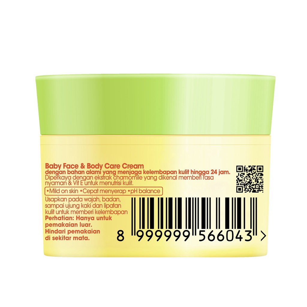 Zwitsal Baby Face &amp; Body Care Cream 50Gr - Krim Bayi