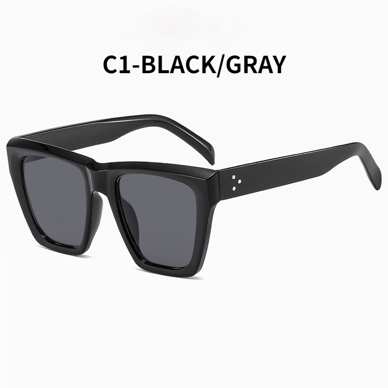 2021 new fashion jelly color ins trend big frame men and women personality sunglasses