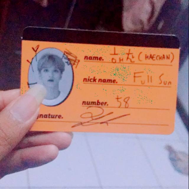 Crewcard CC Haechan WE GO UP WGU