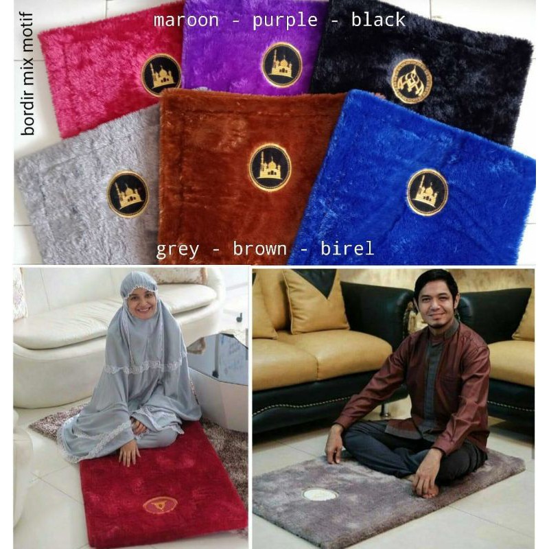 PROMO sajadah sulfur,sajadah bulu,alas sholat yg empuk & lembut