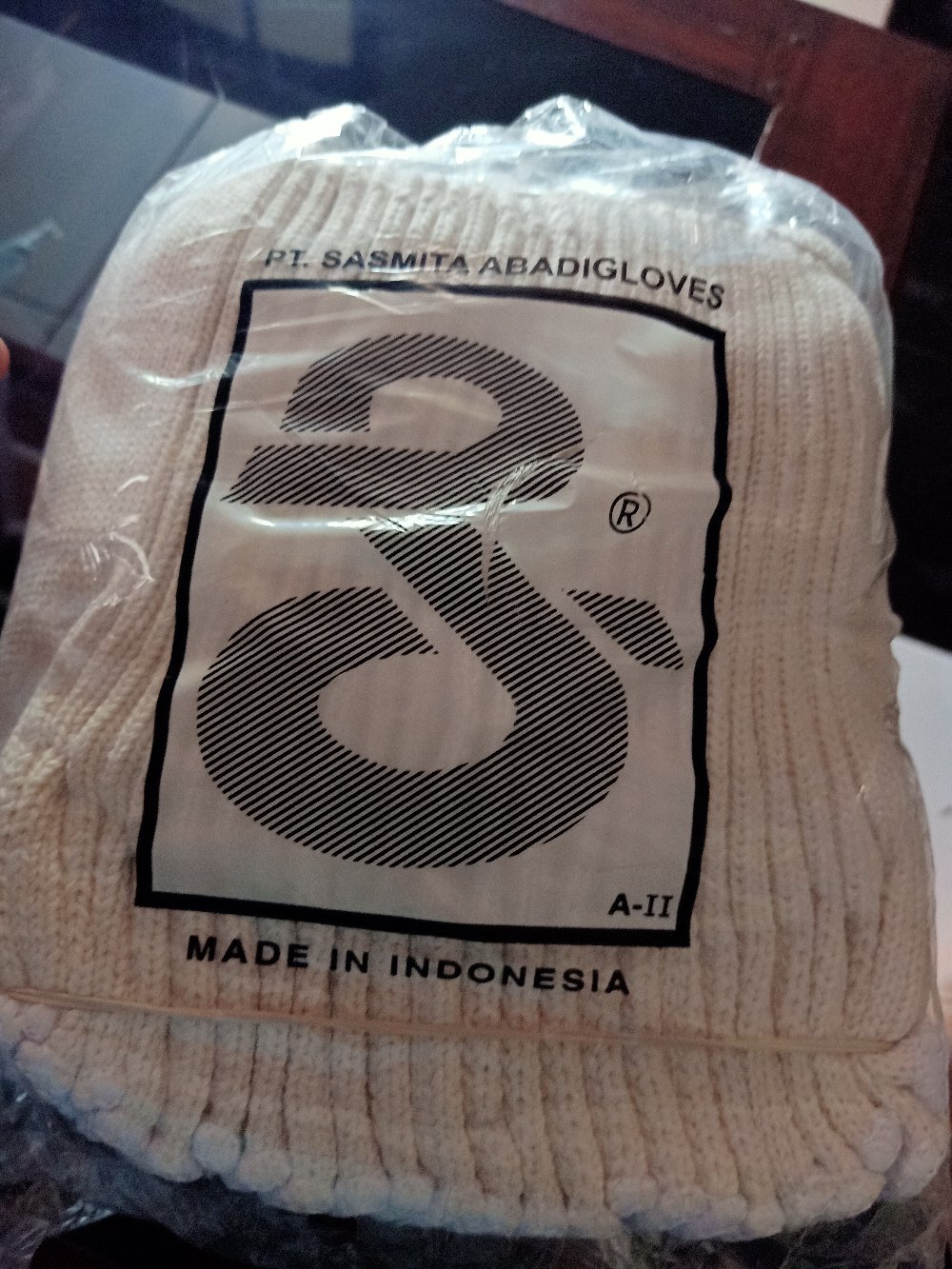 12 Pcs  Kaos Tangan Kerja Putih(mangkak)