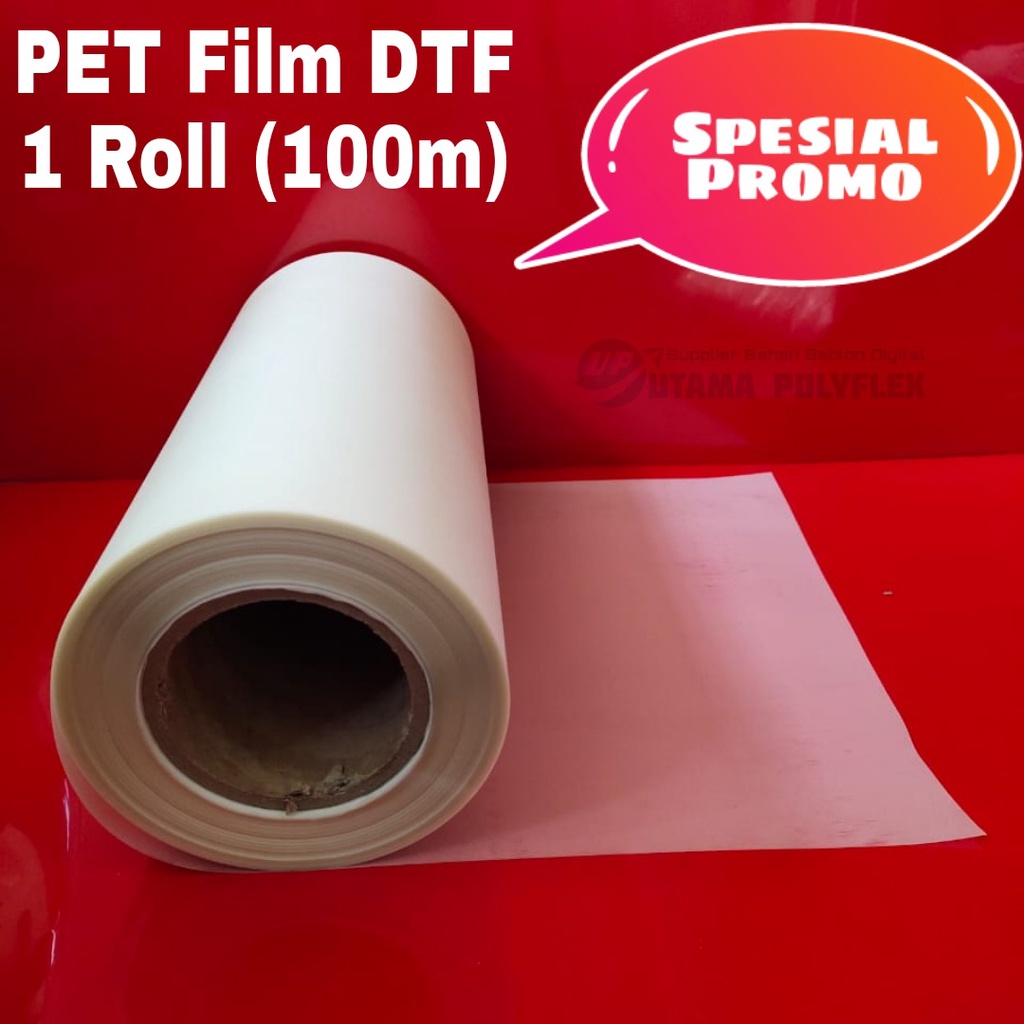 

(Khusus Roll) Pet Film DTF Lebar 30 cm Type A Doff / Sablon Digital Transfer