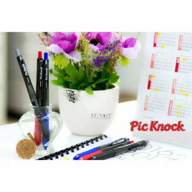 

Pulpen ballpoint gel 0.7mm Pick Knock cetekàn