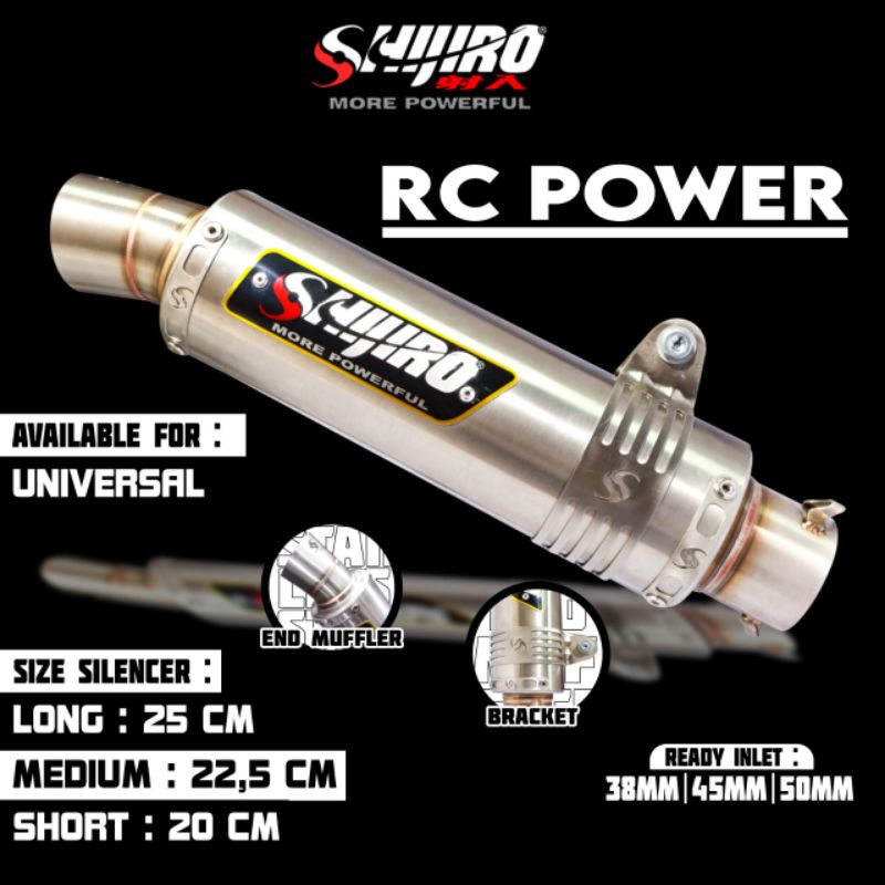 SILENCER ONLY SHIJIRO RACING TYPE RC POWER