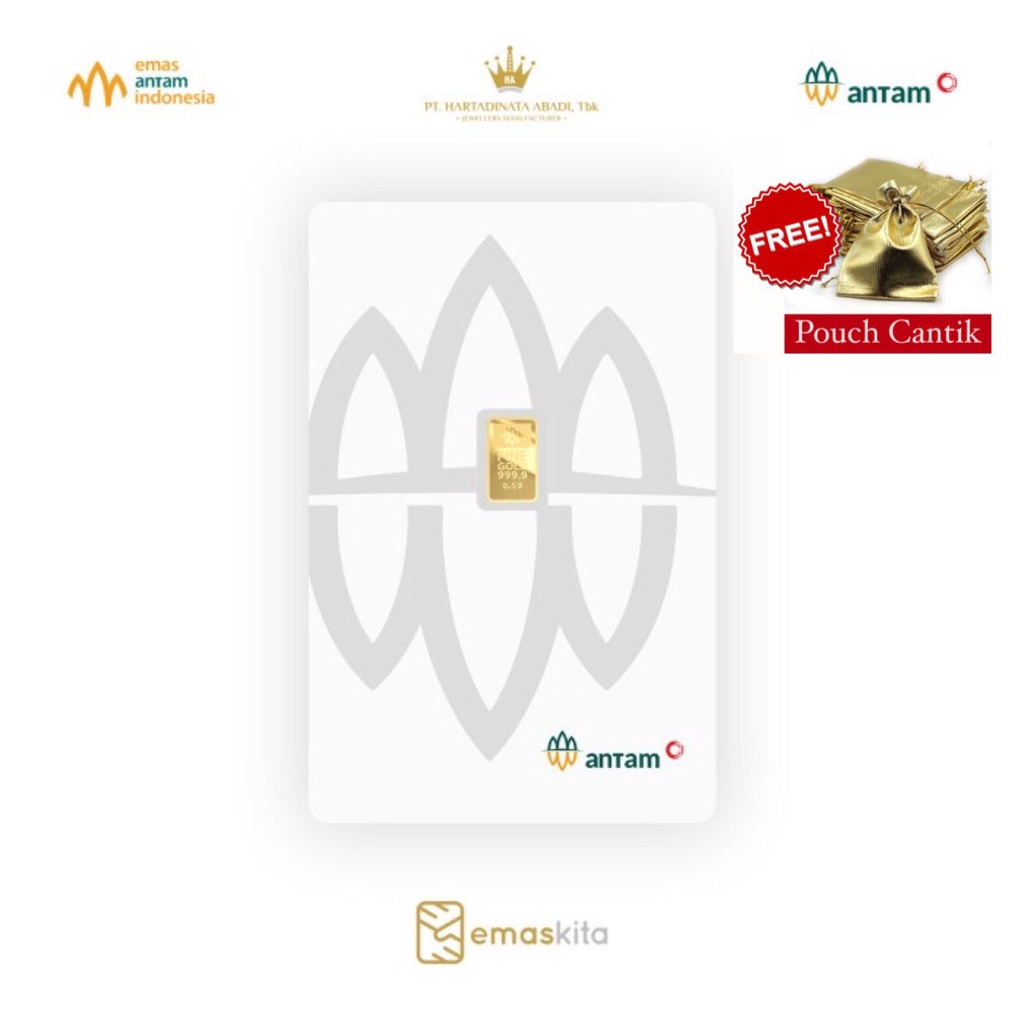 Emas 0,5 gram ANTAM x HARTADINATA (luxury)