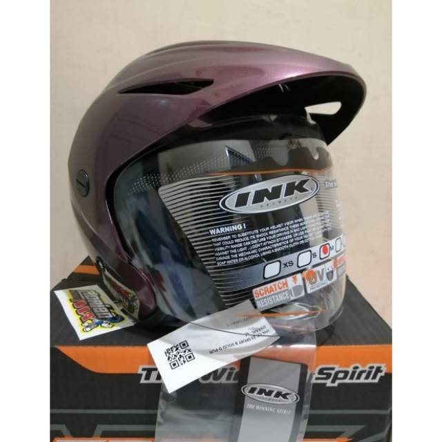 HELM INK CX 22 DEEP PURPLE ORIGINAL HELM INK TOPI UNGU ASLI GARANSI NO KW HELM INK CX22 ORI ASLI SNI