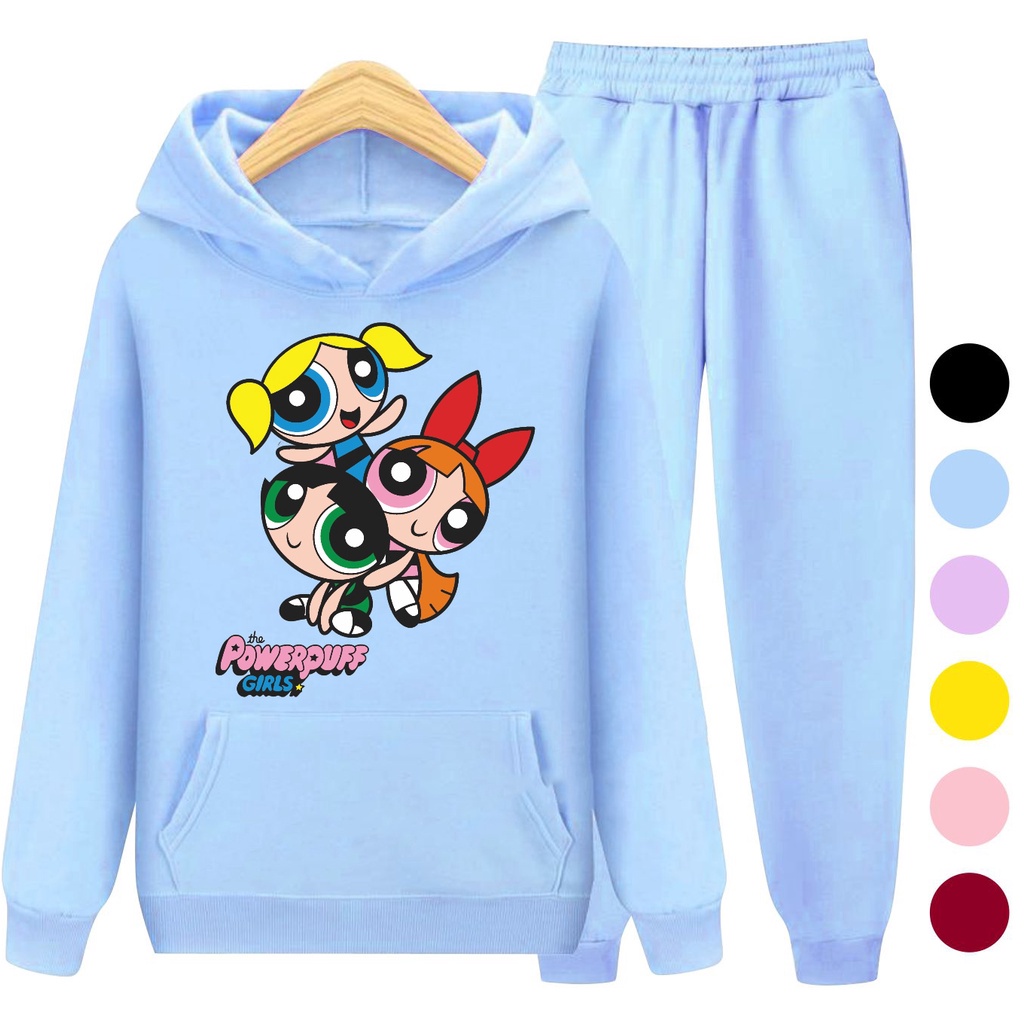 Setelan Sweater Hoodie Anak Perempuan GIRLS / Sweater Anak-Remaja Size S - XXL Usia 3-15 Tahun