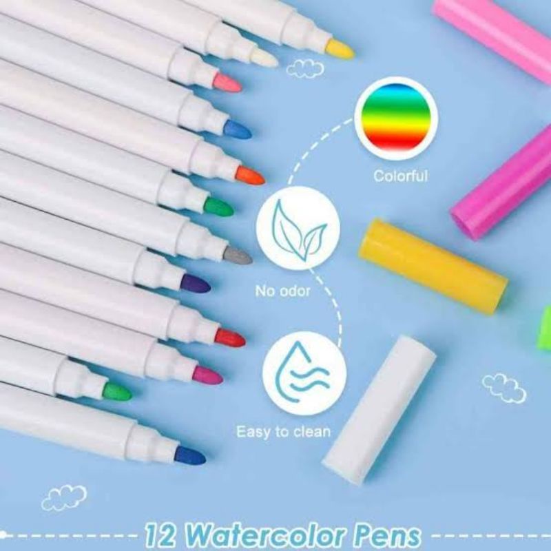 

Spidol Kapur 12 Pcs Warna Untuk Papan Tulis Whiteboard Blackboard Greenboard / Spidol Kapur Tulis 1 Set Isi 12 Pcs Untuk Papan Tulis Anak Warna Hitam Putih Stiker